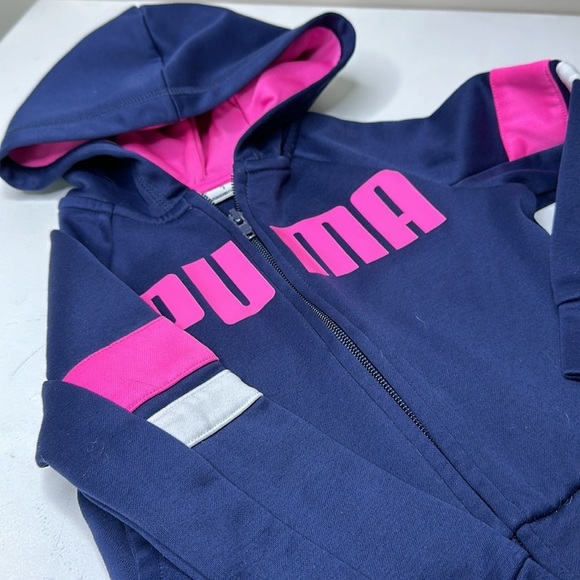 2T puma zip up sweater pink zip up sweater and Shein denim jeans 2T - Picture 6 of 15